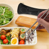 Arroyner 3 Pack Portable Travel Flatware Set, Reusable Silverware Knife Fork Spoon Chopsticks Utensils