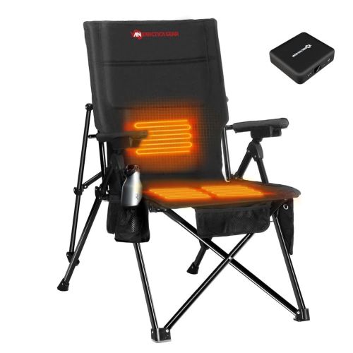 ANTARCTICA GEAR Heated Camping Chair with 12V 16000mAh Battery Pack, Heated Portable Chair, Perfect for Camping, Outdoor Sports, Picnics ANTARCTICA GEAR Heated Camping Chair with 12V 16000mAh Battery Pack, Heated Portable Chair, Perfect for Camping, Outdoor Sports, Picnics